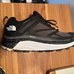 The North Face Black and White Athletic Shoes with Breathable Mesh